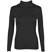 Amazon.co.uk: ladies cotton polo neck jumpers