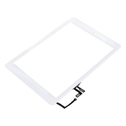 XIAO MO GU Touchscreen Digitizer Ersatz Vorderer Glas Display für iPad Air 1st Generation (iPad 5) A1474, A1475 mit Flexkabel und Werkzeug weiß Ersatz - 3