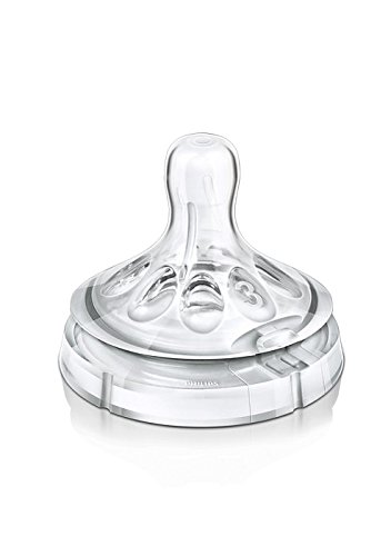 2 x 2 Philips Avent Naturnah-Sauger / Variabler Nahrungsfluss/ SCF655/27/ 3m+/ Anti-Kolik-System/ BPA-frei/ ab dem 3. Monat