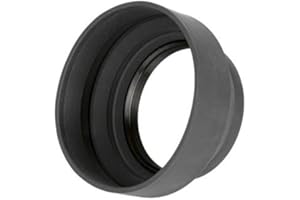 KHALIA-FOTO ayex - Paraluce in gomma, 3 in 1, con filettatura per filtri 52mm