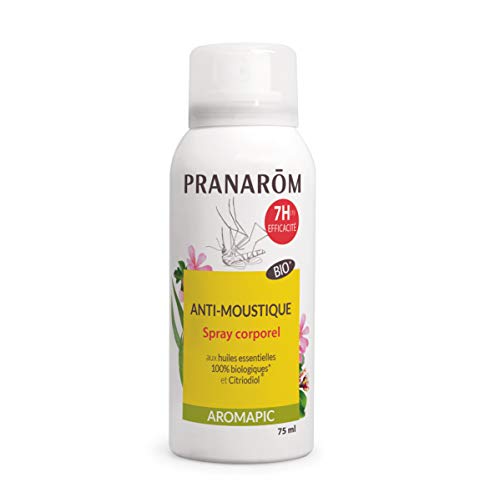 Pranarôm - Aromapic - Spray Corps Anti-Moustique Bio Eco - Efficacité 7 Heures - 75 ml