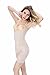 Bigood Women Shapewear Lace Brim Corset Body Shaper Apricot L Waist 56-66 cm