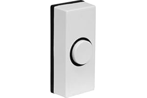 K M Electronics® Door Bell Chime Bell Push Press Button White Black Inserts