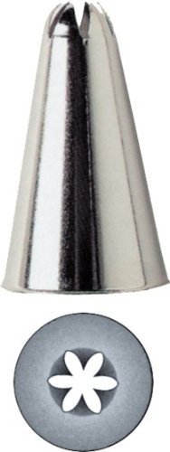 KAISER Sterntülle geschlossen Größe 5 16 mm Profi Dekorier-Center perfekte Profi-Qualität aus Edelstahl falz- und randfrei mit aufgedruckter Größenangabe