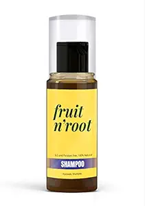 Fruitnroot Ayurvedic Herbal Shampoo for Anti-Dandruff / Hair Fall / Cleanser and Moisturizer with Natural Extracts of Brahmi, Amla, Bhringraj & Tea tree oil - SLS and Paraben free for Men and Women (100 Ml) - Pack of 1