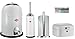 Produktbild Wesco 4er Bad-Set weiss mit 40 Müllbeutel, Single Master 9-Liter-Mülleimer + Toilettenbürste + Rollenhalter