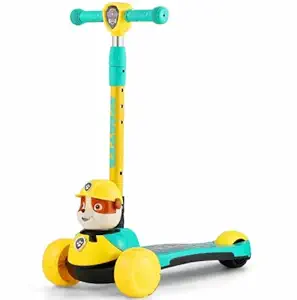 kidsROAR Scooter for Kids 3 Years to 10 Years with Adjustable Height and Flashing Lights in Rubber Wheels and Musical and Lighting Board