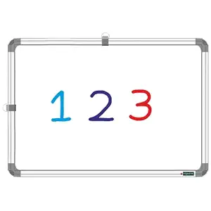 YAJNAS Dry Erase Lap Boards| Size (1x1.5 feet) Interactive Learning Double Sided White Board and Green Chalk Board for Kids, Adults, Students, Teachers, Tutorial, Reusable, Durable, Portable (Pack of 1)