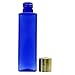 6 Pcs Square Cobalt Blue Plastic Empty Bottles With Golden Screw Cap Wholesale Refillable Aromatherapy Bottle For Essential Oil 100 ml