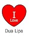 Produktbild I Love Dua Lipa: Large White Notebook/Journal for Writing 100 Pages, Dua Lipa Gift for Girls, Boys, Women and Men