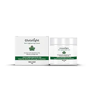 Glutalight Skin Brightening Lightening Cream With Glutathione Vitamin C Kojic Acid 50g