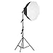 Produktbild Neewer Beleuchtungsset 80 x 80 cm, professionelles Lichtgehäuse für Studio mit Solido/80 W Bulbo/Sockel E27/Außendiffusor für Porträts von Prodotti/Fotografie