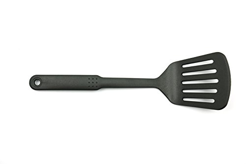 Premium Kunststoff Kochset mit 6 Teilen | BPA-frei und Antihaftbeschichtung | spülmaschinenfestes Kochset | leicht zu reinigen | Servierlöffel, großer Seier, Pfannenwender, Schaumlöffel, Kelle und Pasta-Löffel, Kochlöffel - 7