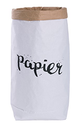 Papiersack Paper Bag Kraftpapier Beutel Mülleimer Braun Weiß 'papier'