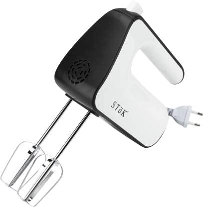 SToK Easy Mix 300-Watt Pure Copper Motor Hand Mixer with 5 Speed Selector and Eject Button (1 Year Offsite Warranty)