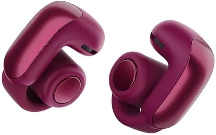 Bose Ultra Open Earbuds Auricolari Open-ear Wireless Bluetooth 5.3 con Lunga Durata della Batteria, Tecnologia OpenAudio, Fino a 48 Ore di Autonomia, Prugna Intenso - Edizione Limitata