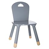 Atmosphera Chaise Douceur Gris Enfant en Bois
