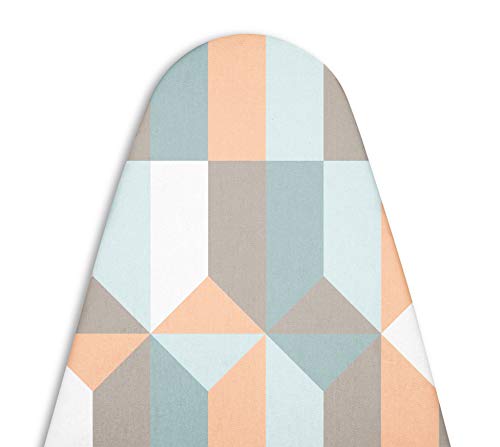 Encasa Homes Cubierta de la Tabla de Planchar Línea de Lujo' con Almohadilla Extra Gruesa (para Tablas de 109-114 cm de Longitud y 30-35 cm de Ancho) Bloques