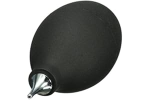 ZUKHRUF Air Dust Cleaner Blower Air Pump Dust Blower with Metal Nozzle For DSLR SLR Cameras Professional Lens and Sensitive Electronics, Black