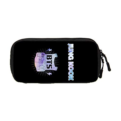 Preisvergleich Produktbild BTS Federmäppchen Bedruckte Federmäppchen Multifunktions-Stifttasche mit großem Fassungsvermögen und Reißverschluss. Aufbewahrungstasche (Color : A23, Size : 24 X 12 X 4.5cm)