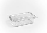 (Lot de 100) 750 ml à salade Boîtes de rangement rond à charnière Take Away Fast Food Box de stockage de couvercles en plastique jetables transparents