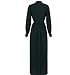 OYMMENEY Women's Elegant Chiffon Dress Long Sleeve Maxi Dress Evening Cocktail Dress Party Dress