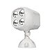 Produktbild Sicherheitslicht Bewegungsmelder Spotlight, ICOCO LED Spotlight Wand Außenleuchte, kabellos Scheinwerfer Sicherheitslicht ultra heller 4 LEDs Wandleuchte für Outdoor/Indoor Garden