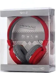 hoatzin Thunder Beat Sound Wireless Bluetooth Over the Ear Headphone (Red)