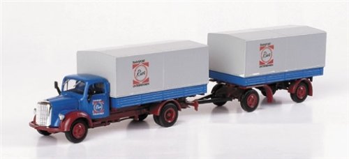 Preisvergleich Produktbild 150323 - Herpa - MB 311 L Planen-Hängerzug - Riwatrans