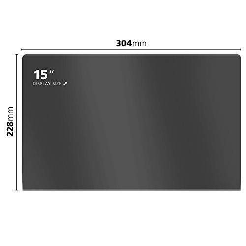 #simplehack® Blickschutzfolie – Privacy Filter – Sichtschutzfolie Notebook – Displayschutz für Laptop – anti spy folie – anti glare – Blickschutzfilter für 15′ Display geeignet – entspricht einer Bildschirmgröße von 304 x 228 mm - 2
