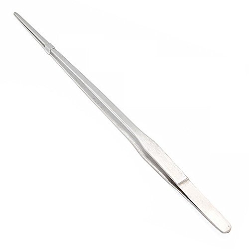 takestop® Zange Pinzette für Pflanze Pflanzen 40 cm Clip für Aquarium reinigen in Stahl