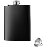 &Ccedil;elik &uuml;zeri Mat Siyah 7 oz 200 ml i&ccedil;ki Matarası py50sy