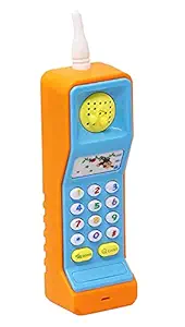 BEE HOME Kids Electronic Mobile Toy Phone, Interactive Plastic Keypad Cell Phone with Music, Lights, Talking, Animal Sounds for Baby Toddlers Boys and Girls (Pack of 1, Multicolor)