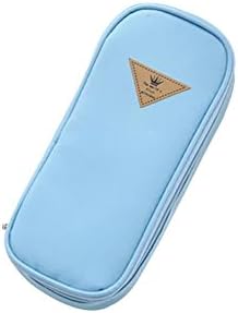 Dorapocket Large Capacity Multi Functional Pencil Case Clamshell Stationery Box Pen Bag,Blue