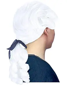 Angelaicos Angelaicos Unisex Colonial Wig Long Layered Judge Cosplay Halloween Costume Wigs