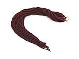 Elysee Star Dreads #39 Burgundy Red Dreadlocks Double Ended Synthetic Dread