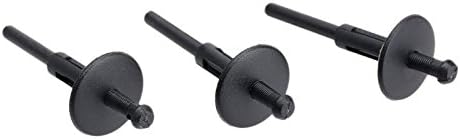 Dophee50 Pcs 6mm Hole Black Car Bumper Fender Plastic Rivets Fasteners for BMW