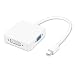 Produktbild Mini Display Port zu HDMI DVI VGA 4K Adapter, 3-in-1 Mini Dp zu HDMI/DVI / VGA Stecker zu Buchse Konvertieren vergoldete Kabel für MacBook Air, Mac mini, Microsoft Surface Pro 3/4