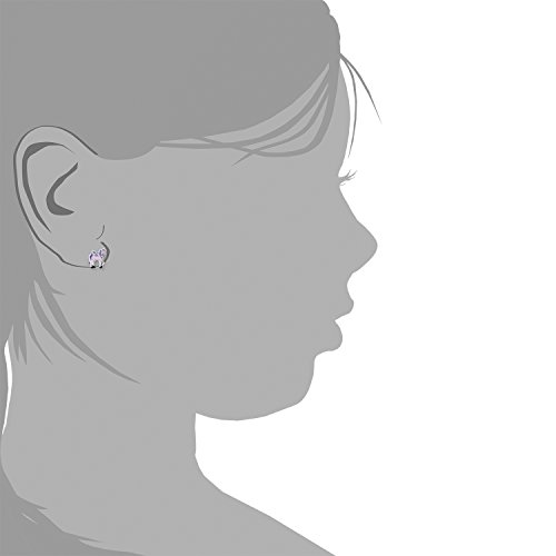 Prinzessin-Lillifee-Kinder-Ohrstecker-Mdchen-Einhorn-Rosie-925-Silber-Emaille-rosa-lila