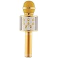 TRAXOT Wireless Mic Advance Handheld Wireless Singing Mike Multi-Function Bluetooth Karaoke Mic with Microphone Speaker for All Smart Phone (Multicolor- Colour May Vary)