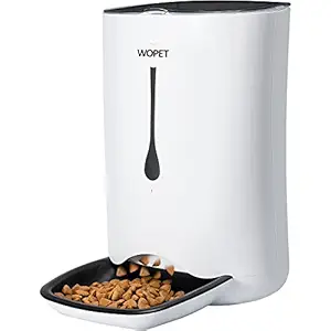 WOpet 7L Pet Feeder, Automatic Pet Feeder for Cats and Dogs, Auto Pet Feeder Food Dispenser Features Distribution Alarms, Portion Control & Voice Recorder and Timer Programmable