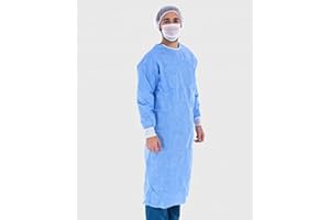 100 Surblouses de Portection Taille XL Visiteurs 100 pièces non stériles Jetables - 100% Polyproylène/Polyéthylène Hydrofuge 40gr/m2 BAY MEDICAL - Vendues par lot de 100