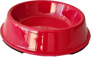 The Pets Company Melamine Cat Feeding Bowl, Anti Skid Food Water Cat Bowl, Red, 500 Ml