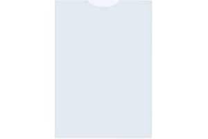 Kangaro - Fundas para documentos (A6, PP, 120 micrones, 25 unidades), transparente
