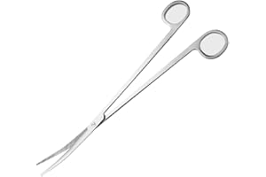 FSSTUD Curved Aquarium Scissors Water Fish Tank Plant Scissors Small Aquascaping Scissors Aquatic Plant Scissors Long Terrarium Scissors