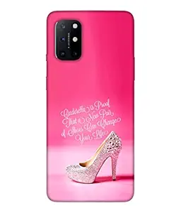 LETAPS Designer Colorful Printed Mobile Hard Back Case & Cover for OnePlus 8T (Shoes Lover, Girls Sandals, Girly, for Girls - 2239)