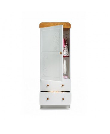 Obaby Disney Winnie the Pooh Single Wardrobe (White with Pine Trim)