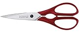 Schweizer Handwerk Victorinox Universal Küchenschere, 20 cm Gesamtlänge, Rostfrei, Edelstahl, Rot