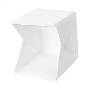 PowerPak MK-26 Tabletop Mini Portable Photo Studio - Take Pictures Like Pro on The Go with Smartphone or DSLR Camera in-Built USB LED Light Room Photography Small Box Tent