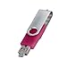 Produktbild Bluestercool USB, Swivel Metal Flash Memory Stick Speicher Daumen U Disk USB 2.0 OTG(1-64GB) (Hot Pink, 8GB)
